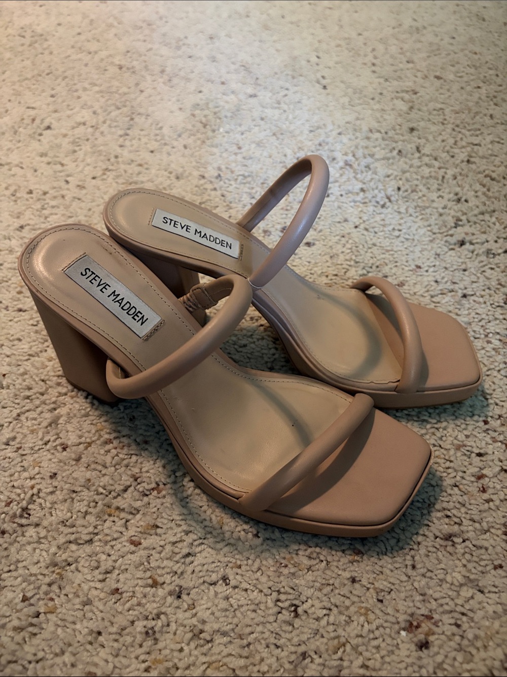 Steve Madden Nude Strappy Heels